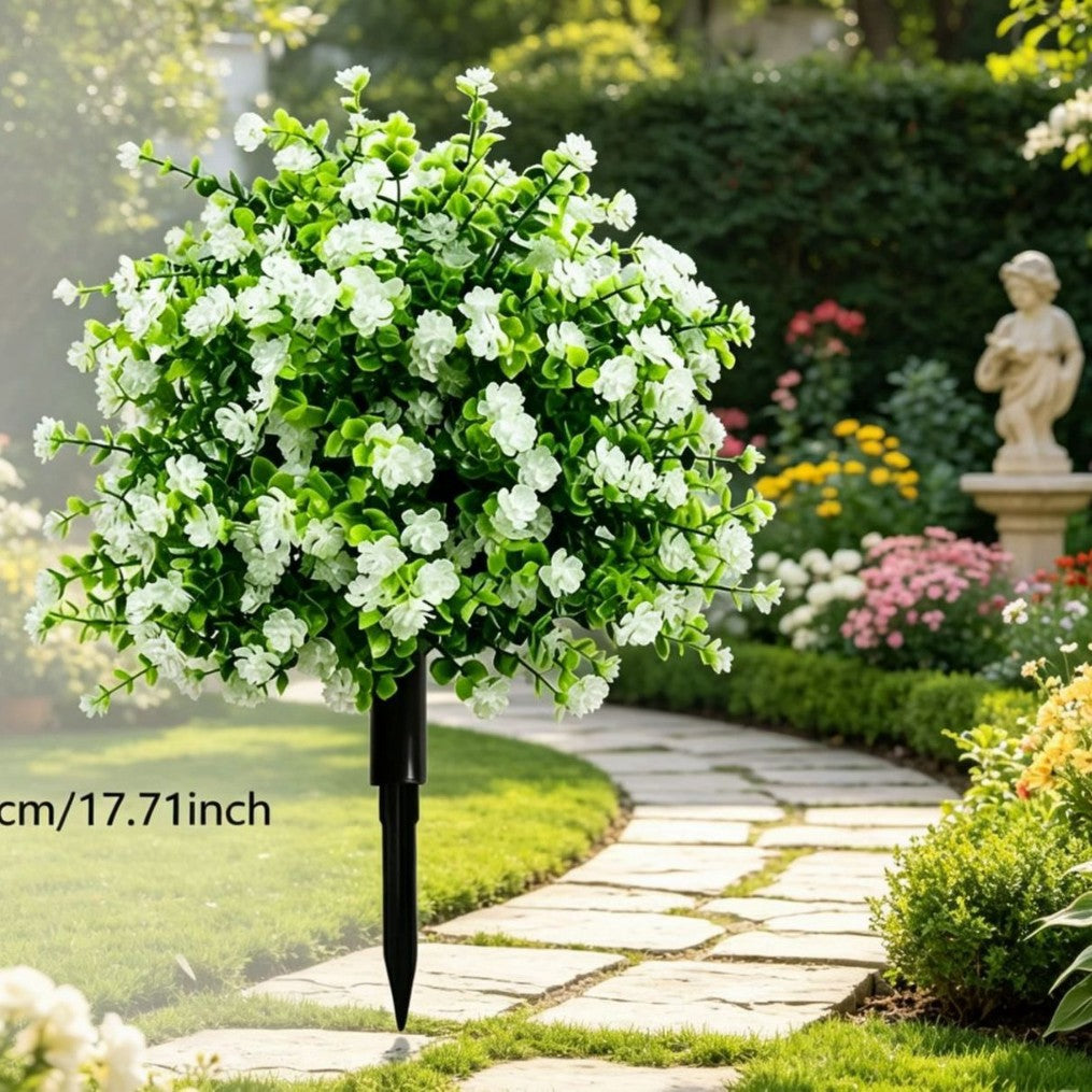 Artificial Potted Trees With Ground Stakes
