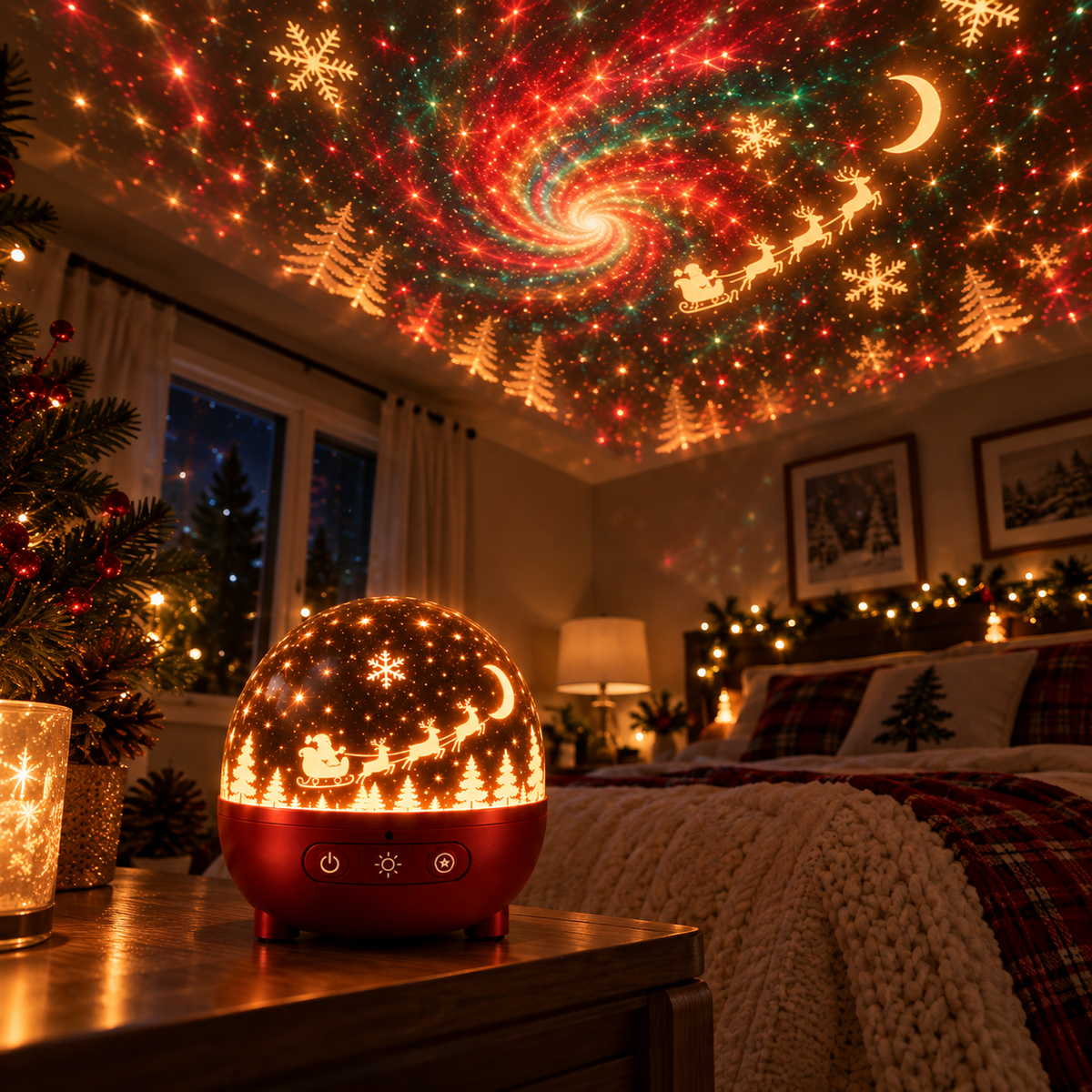 🎄🌌 Christmas Wonderland Galaxy Projector™ | 8 Magical Holiday Light Shows