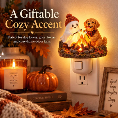 🔥LAST DAY 50% OFF | Flickering Campfire Plug-In Night Light