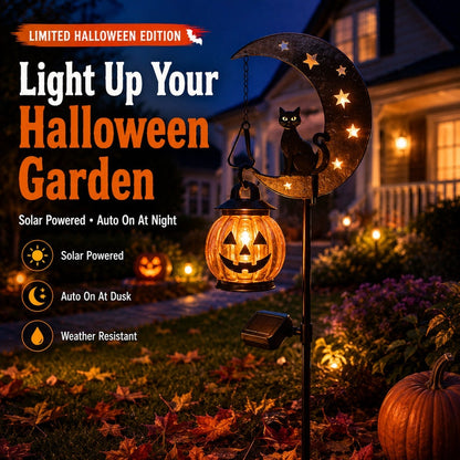 Halloween Early Bird Sale | 49% OFF Pumpkin Moon Garden Stake Light