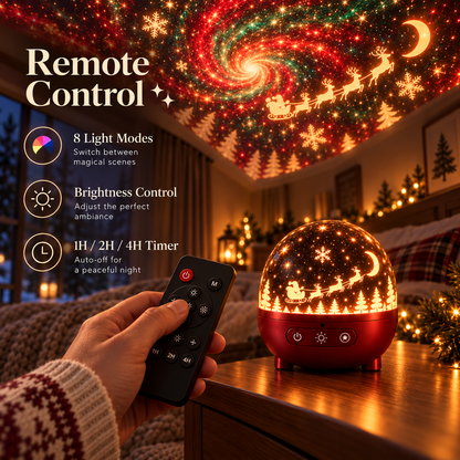 🎄🌌 Christmas Wonderland Galaxy Projector™ | 8 Magical Holiday Light Shows