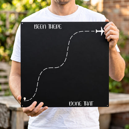 🌍 Travel Magnet Display Board | “Been There, Done That” Memory Wall