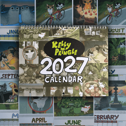 📆2027 Kelly Pringle Calendar【Calendar and sticker sheet】