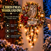 🦉 Christmas Woodland Owl