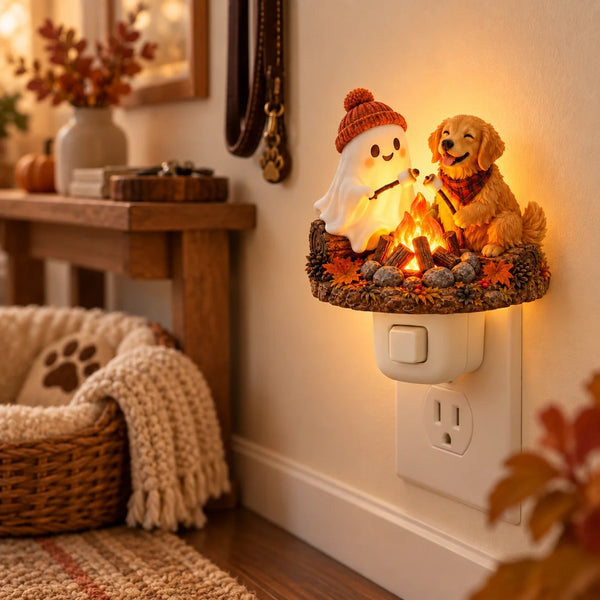 🔥LAST DAY 50% OFF | Flickering Campfire Plug-In Night Light