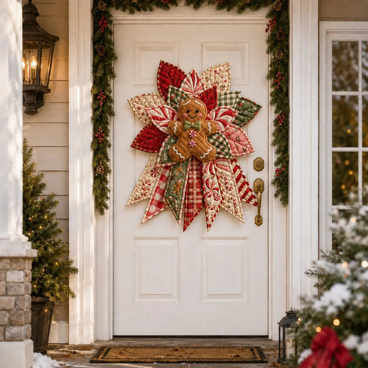 🔥🎄 Christmas Special – 50% OFF 🎁 Festive Quilted Christmas Door Hanging DIY Sewing Kit