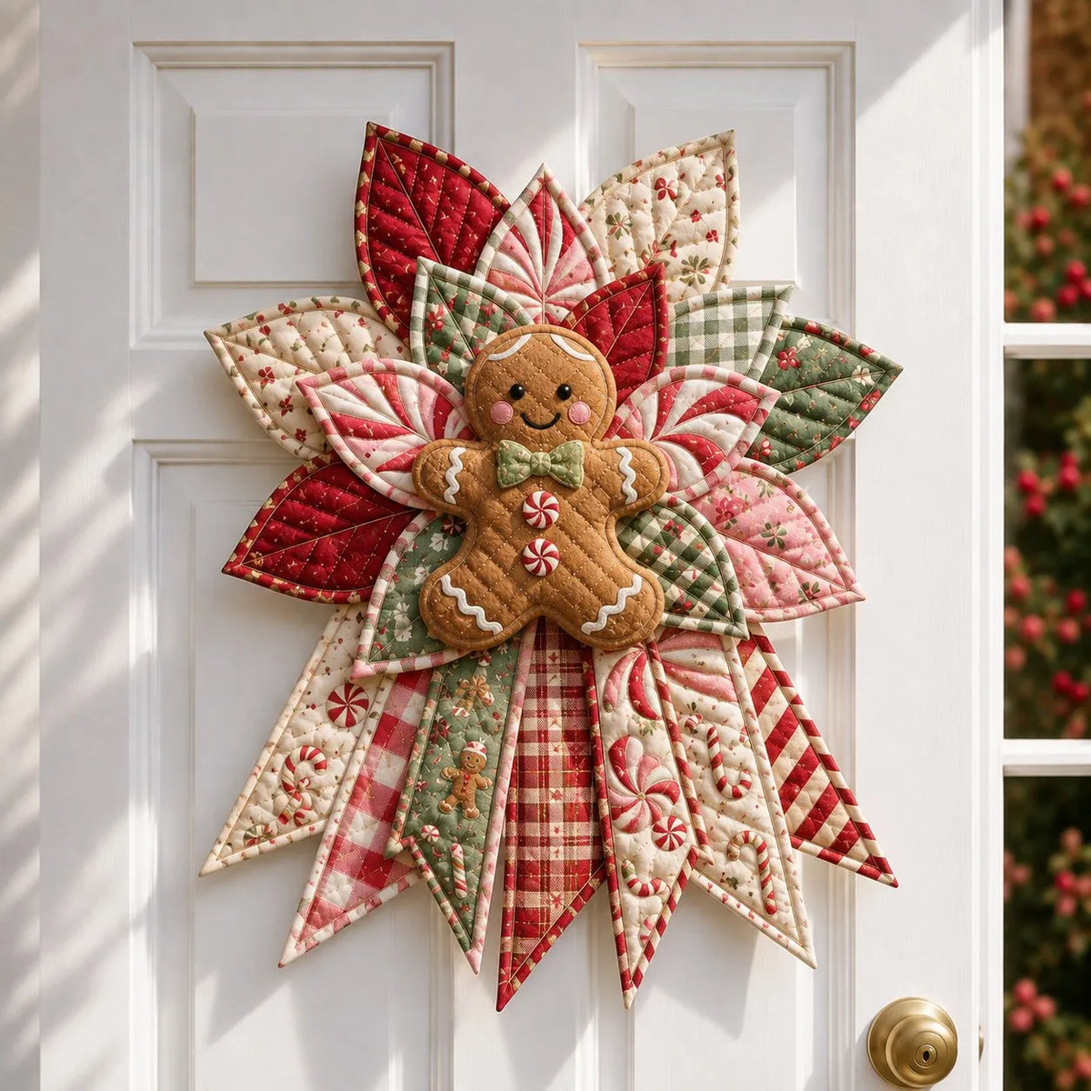 🔥🎄 Christmas Special – 50% OFF 🎁 Festive Quilted Christmas Door Hanging DIY Sewing Kit