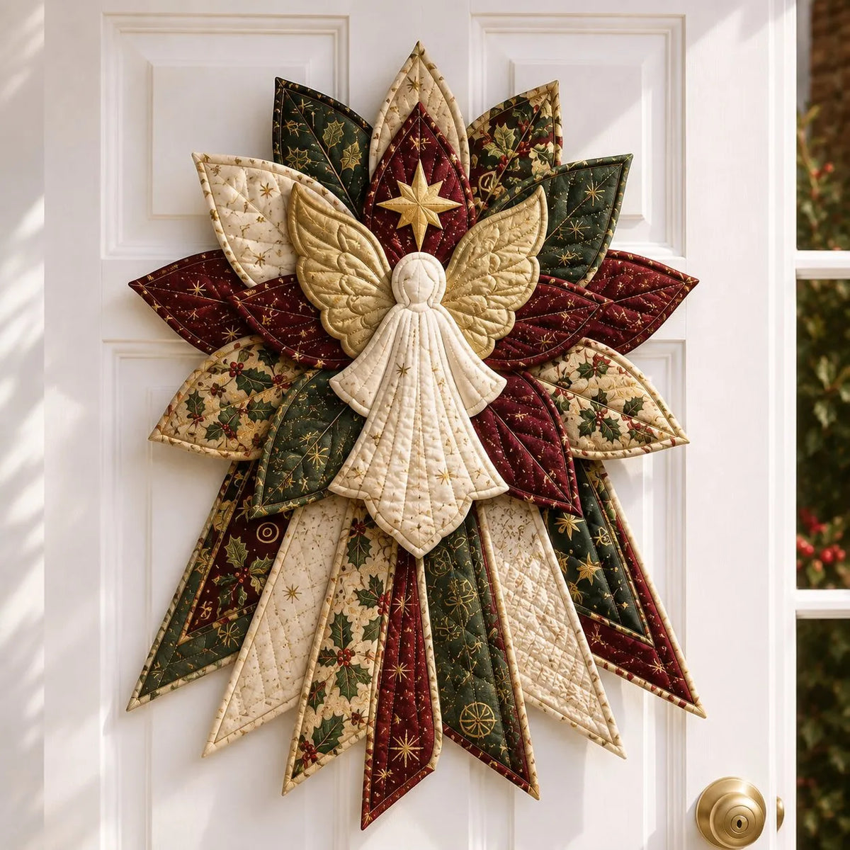 🔥🎄 Christmas Special – 50% OFF 🎁 Festive Quilted Christmas Door Hanging DIY Sewing Kit