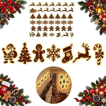 LED Reindeer Wall Decorations - Festive Christmas Lighting