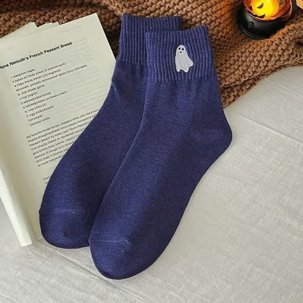 Halloween Embroidered Socks