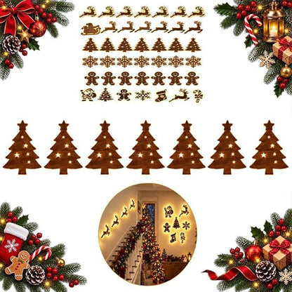 LED Reindeer Wall Decorations - Festive Christmas Lighting