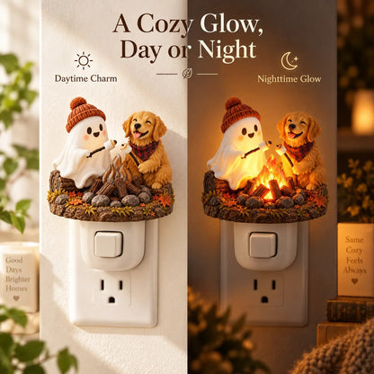 🔥LAST DAY 50% OFF | Flickering Campfire Plug-In Night Light
