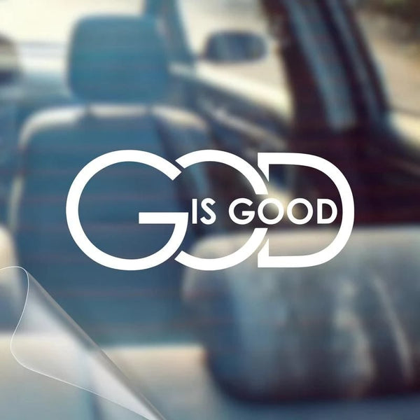 🙏 'God Is Good' Christian Car Decal Sticker | Premium Religious Décor
