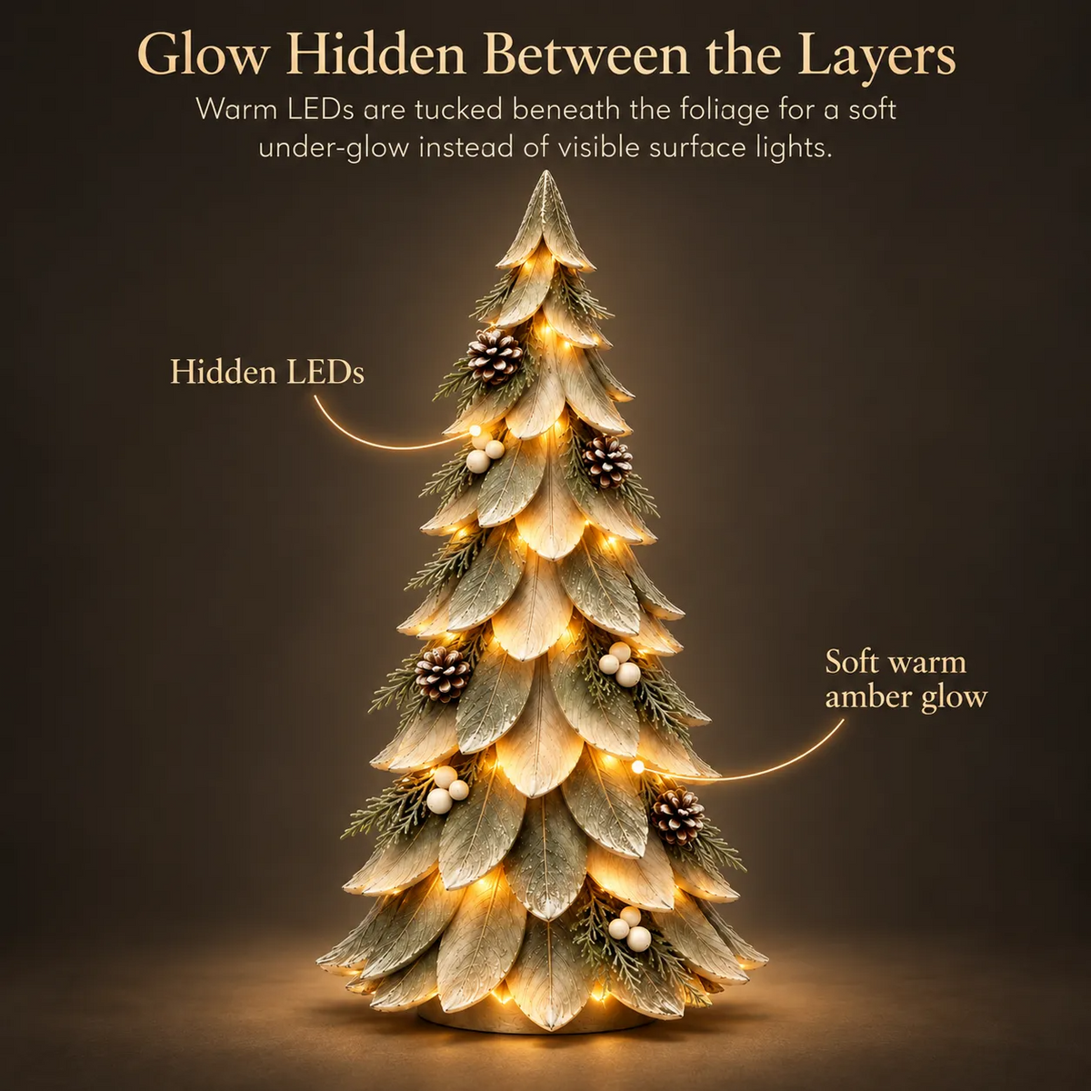 🌲 Winter Tree™ | Warm LED Layered Christmas Decor