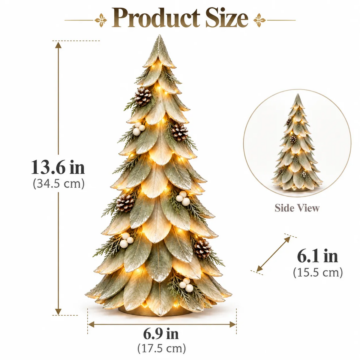🌲 Winter Tree™ | Warm LED Layered Christmas Decor