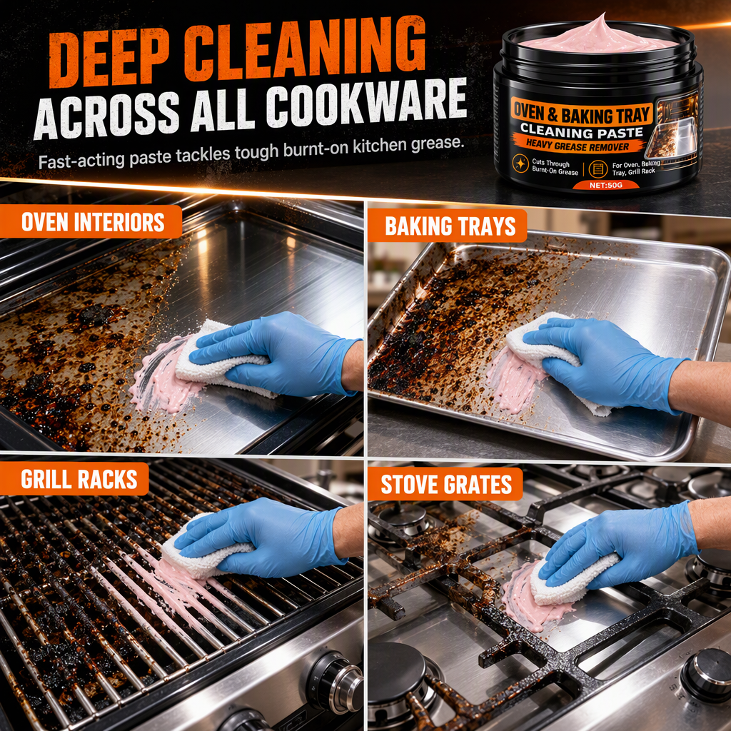 ✨ Heavy-Duty Grease Removal Cleaning Paste – Powerful Cleaner for Stubborn Grease & Grime