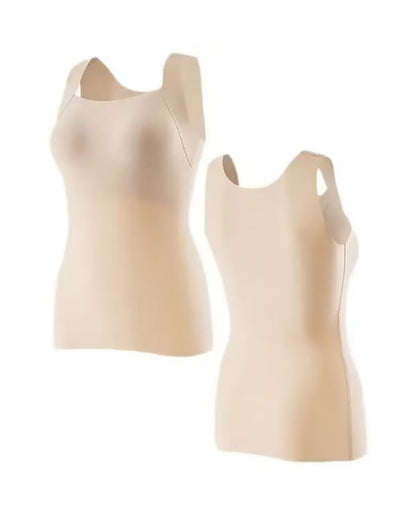 U Neck Shapewear Built-in Bra Tank